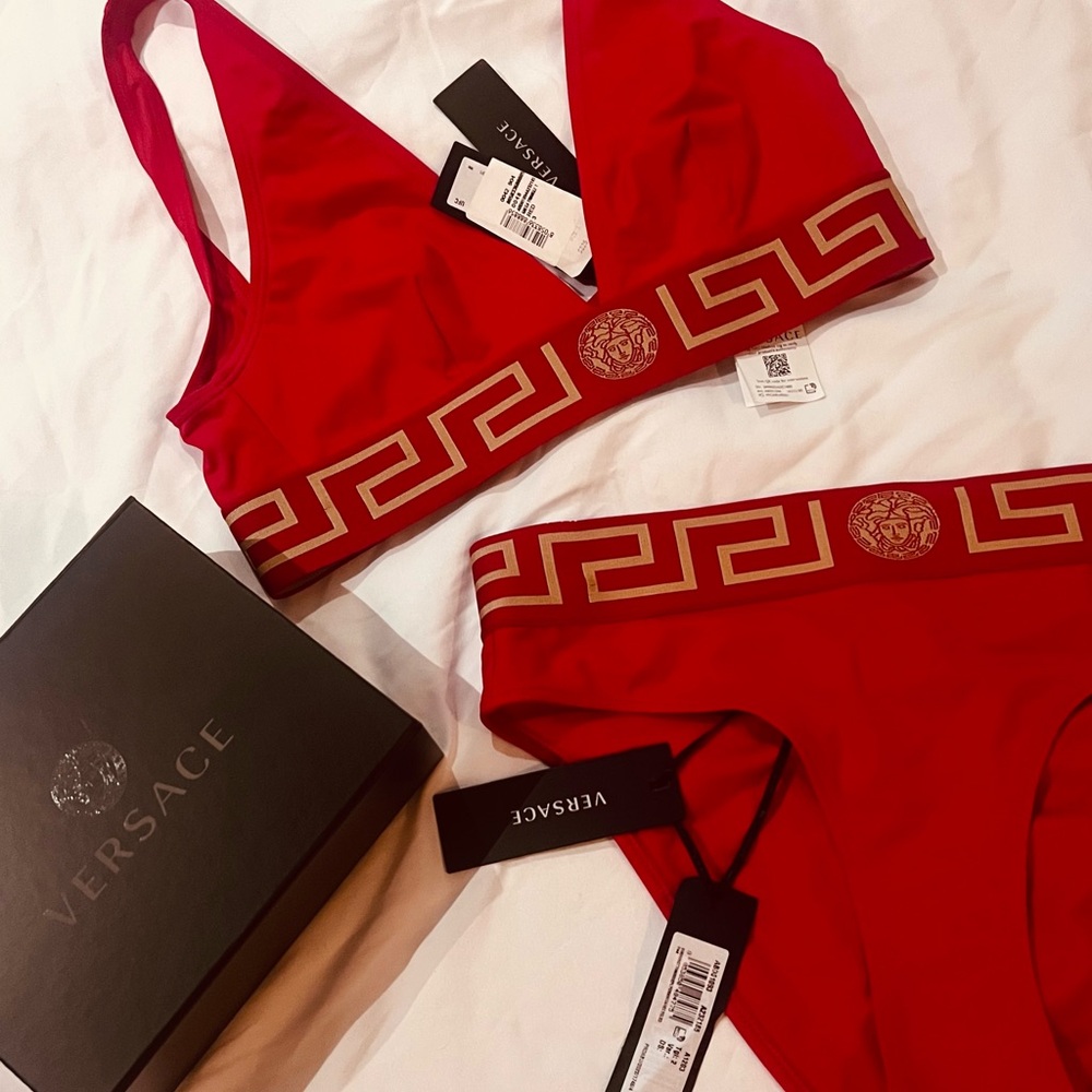 Versace red bikini set ( new in box)